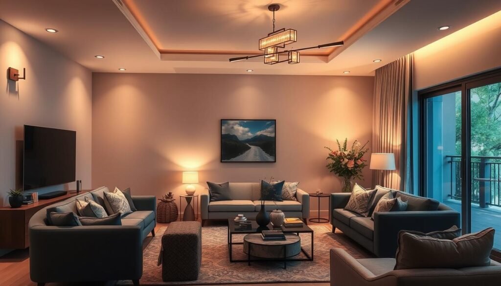 ambient living room lighting